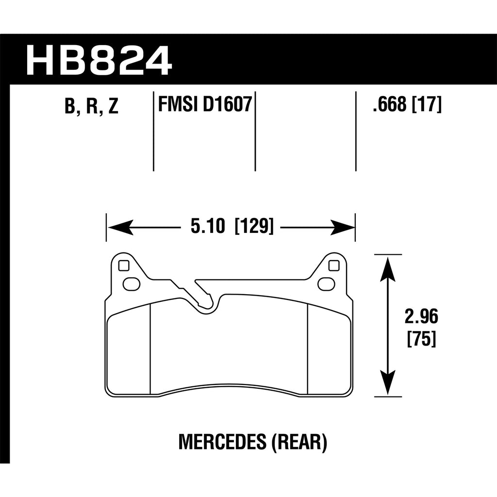 Hawk-11-15-Mercedes-Benz-Sls-Amg-Hps-5.0-Rear-Brake-Pads