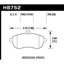 Load image into Gallery viewer, Hawk-12-15-Mercedes-Benz-Slk250--12-15-Mercedes-Benz-C250-Hp-Front-Brake-Pads