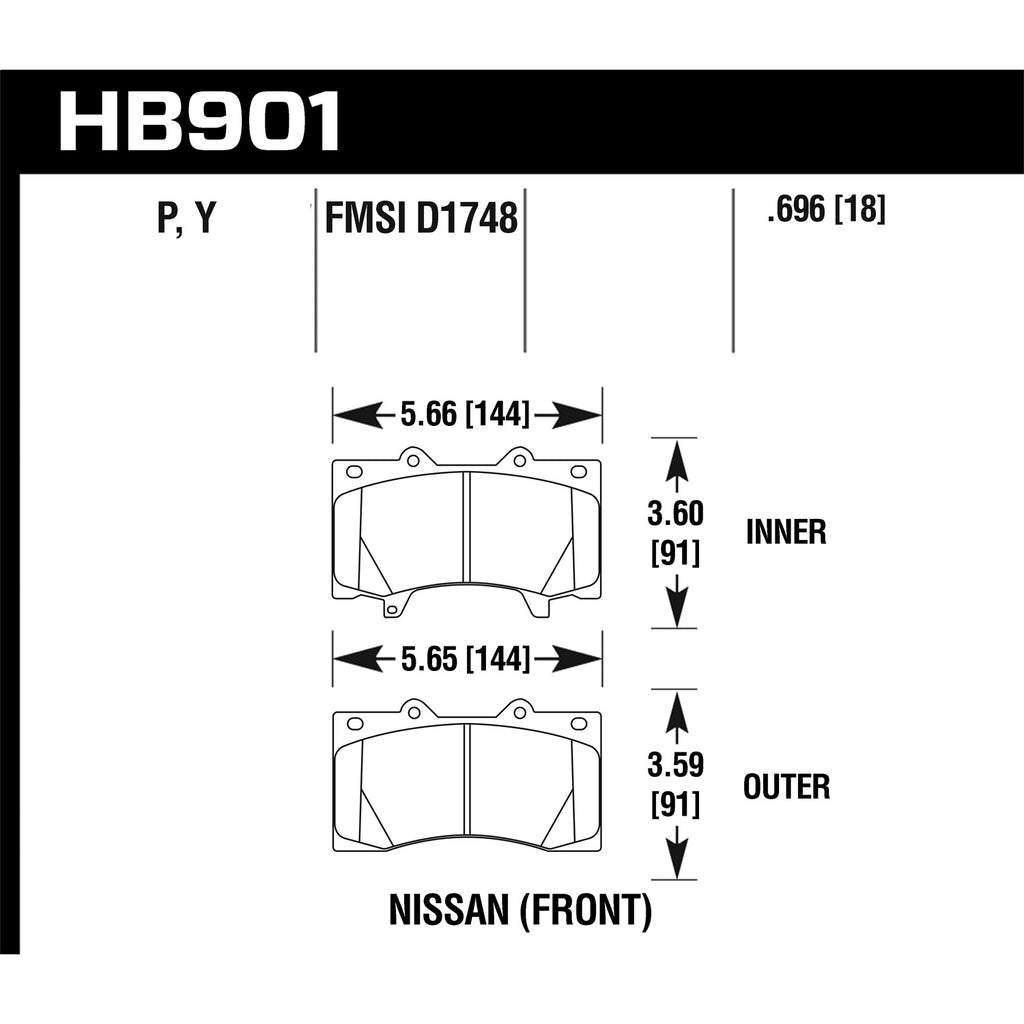 Hawk-12-16-Nissan-Patrol-Latin-America-Lts-Street-Brake-Pads---Front