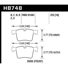 Load image into Gallery viewer, Hawk-13-14-Bmw-328I328I-Xdrive--2014-428I428I-Xdrive-Hps-Front-Brake-Pads
