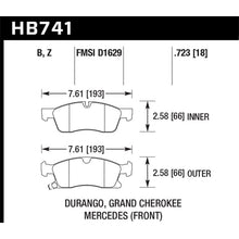 Load image into Gallery viewer, Hawk-13-15-Mercedes-Benz-Gl350450-12-15-Ml350-2015-Ml250-Hps-5.0-Front-Brake-Pads