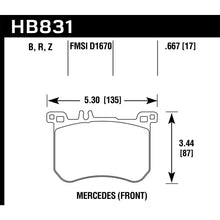 Load image into Gallery viewer, Hawk-13-17-Mercedes-Benz-Sl550-Performance-Ceramic-Street-Front-Brake-Pads