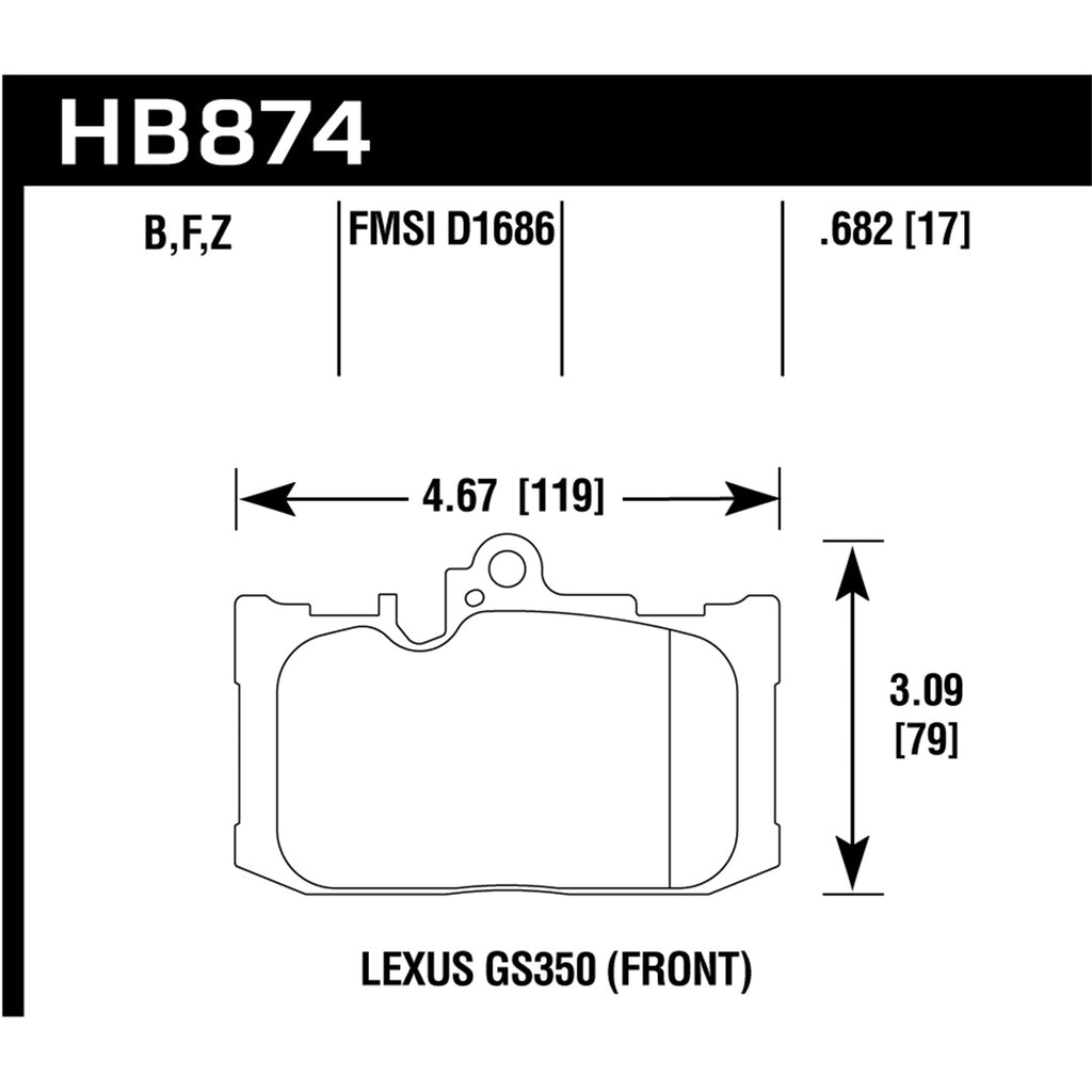 Hawk-13-19-Lexus-Gs350--15-19-Lexus-Rc350-Hps-5.0-Front-Brake-Pads