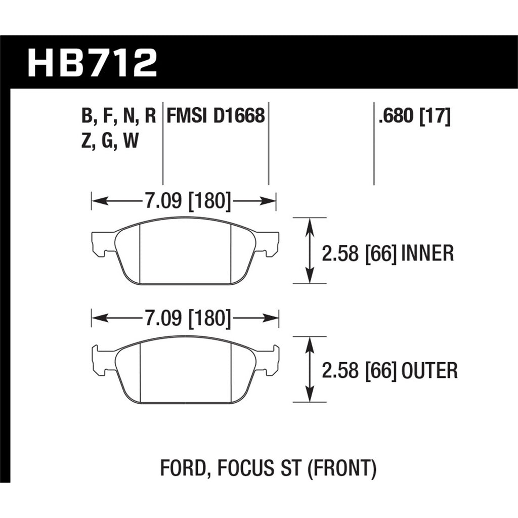 Hawk-13-Ford-Focus-Performance-Ceramic-Front-Street-Brake-Pads