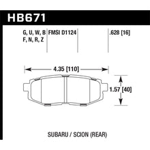 Load image into Gallery viewer, Hawk-13-Scion-Fr-S--13-Subaru-Brz10-12-Legacy-2.5-Gt3.6R-Hp-Plus-Street-Rear-Brake-Pads