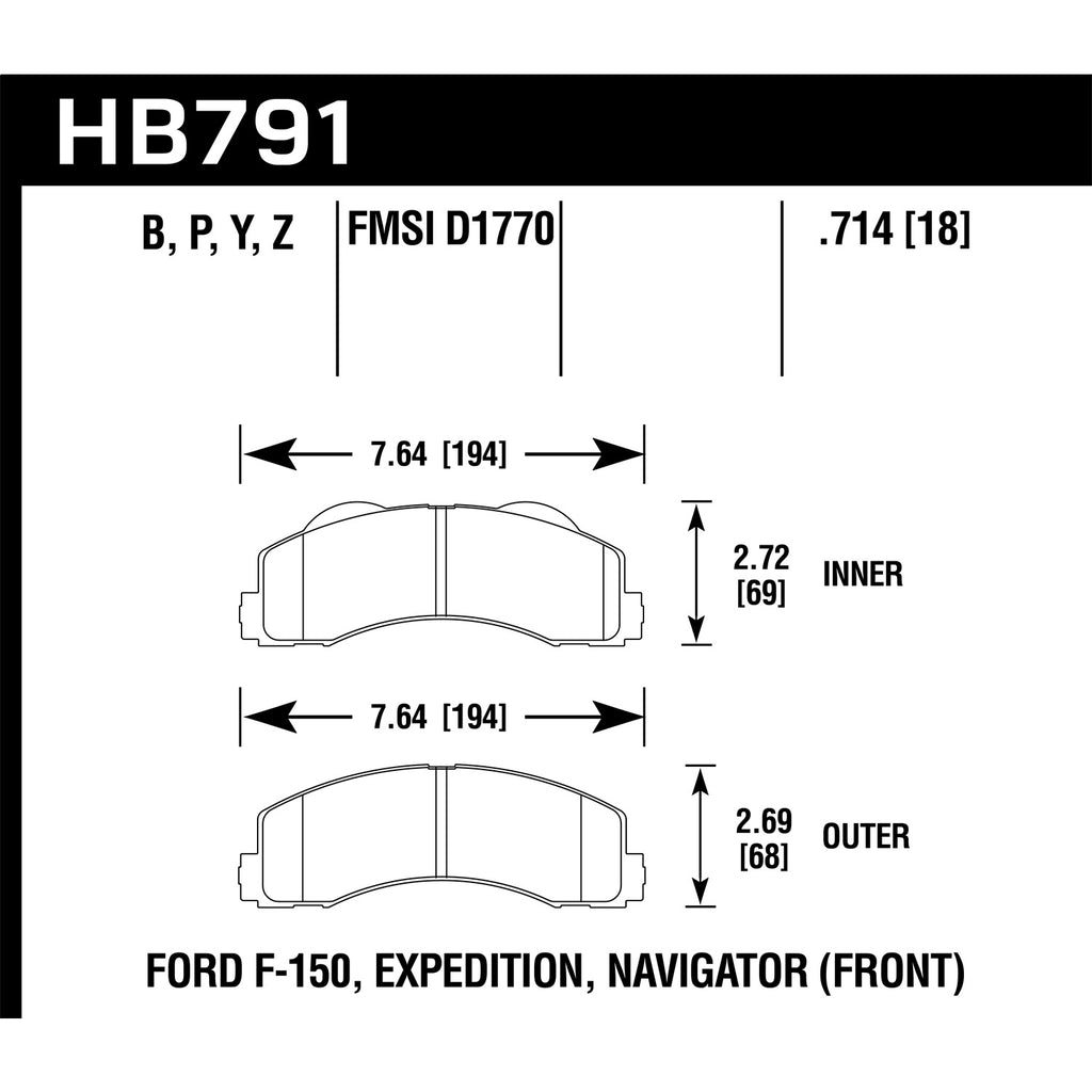 Hawk-14-16-Ford-F-150-Hps-5.0-Front-Brake-Pads