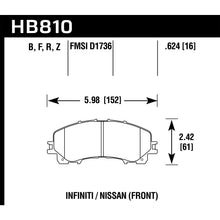 Load image into Gallery viewer, Hawk-14-17-Infiniti-Q50-Base-Hps-Street-Front-Brake-Pads