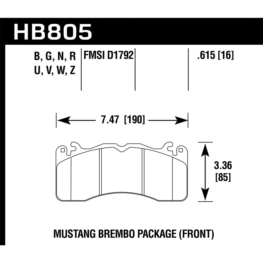 Hawk-15-17-Ford-Mustang-Brembo-Package-Hp-Plus-Front-Brake-Pads