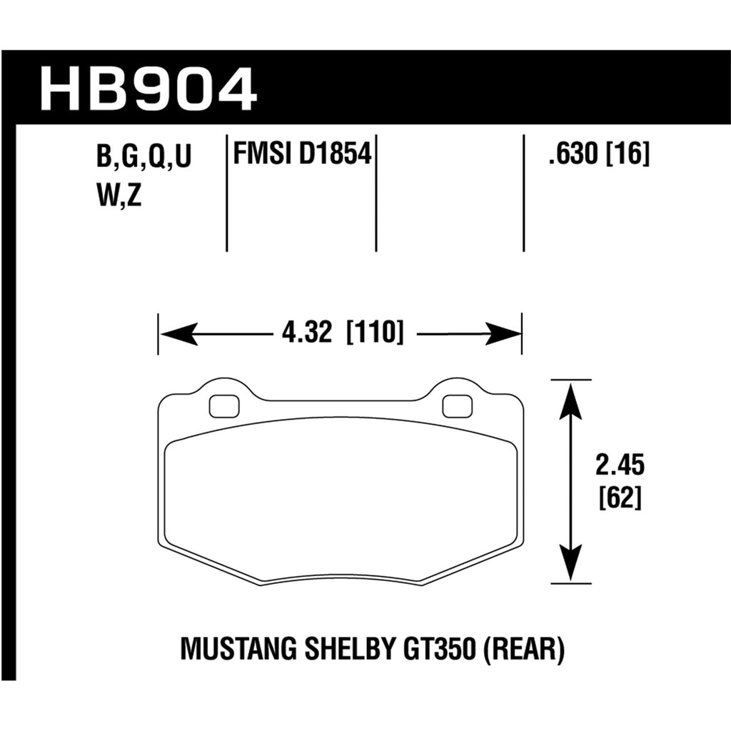 Hawk-15-17-Ford-Mustang-Dtc-70-Compound-Rear-Brake-Pads