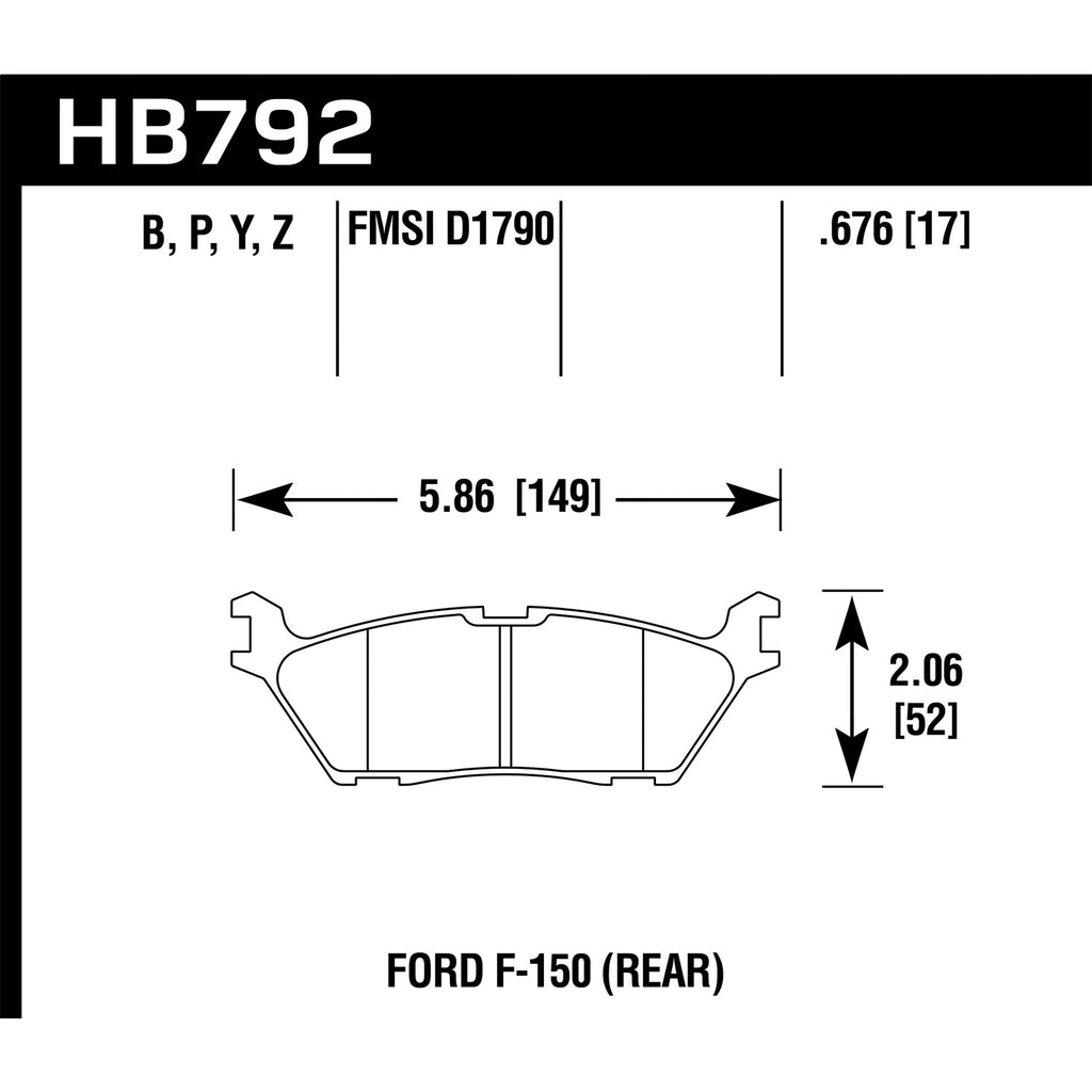 Hawk-15-Ford-F-150-Lts-Street-Rear-Brake-Pads