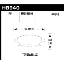 Load image into Gallery viewer, Hawk-16-17-Toyota-Hilux-Street-Super-Duty-Front-Brake-Pads