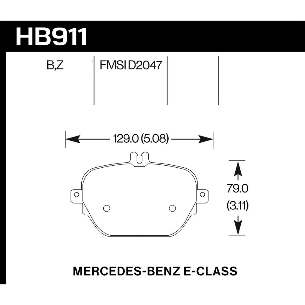 Hawk-17-18-Mercedes-Benz-E43-Amg-4Matic-3.0L-Performance-Ceramic-Street-Rear-Brake-Pads