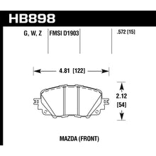 Load image into Gallery viewer, Hawk-17-19-Fiat-124-Spider-Performance-Ceramic-Front-Brake-Pads