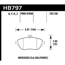 Load image into Gallery viewer, Hawk-17-Infiniti-Qx30-Hps-Street-Front-Brake-Pads