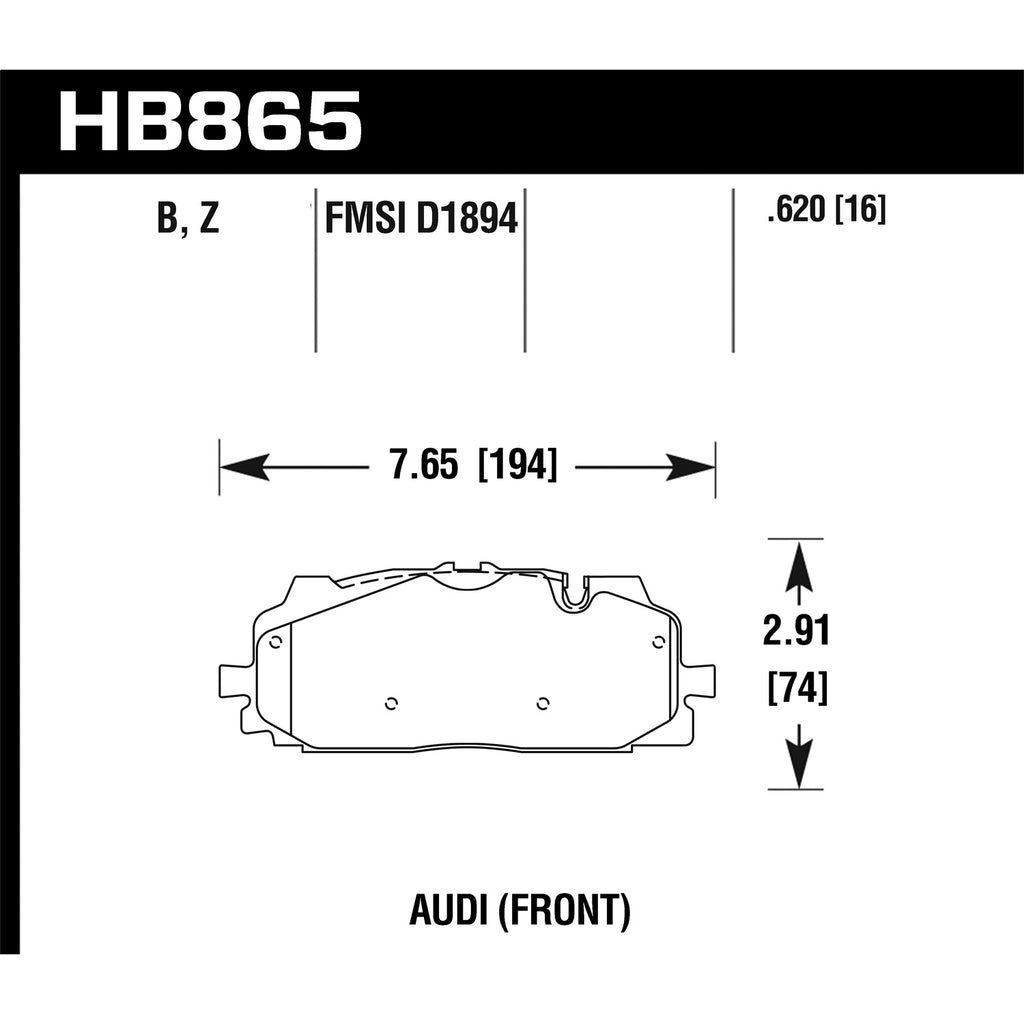 Hawk-18-19-Audi-S5-Hps-5.0-Front-Brake-Pads