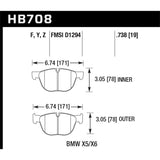 Hawk Performance HB708B.738 HPS 5.0 Disc Brake Pad