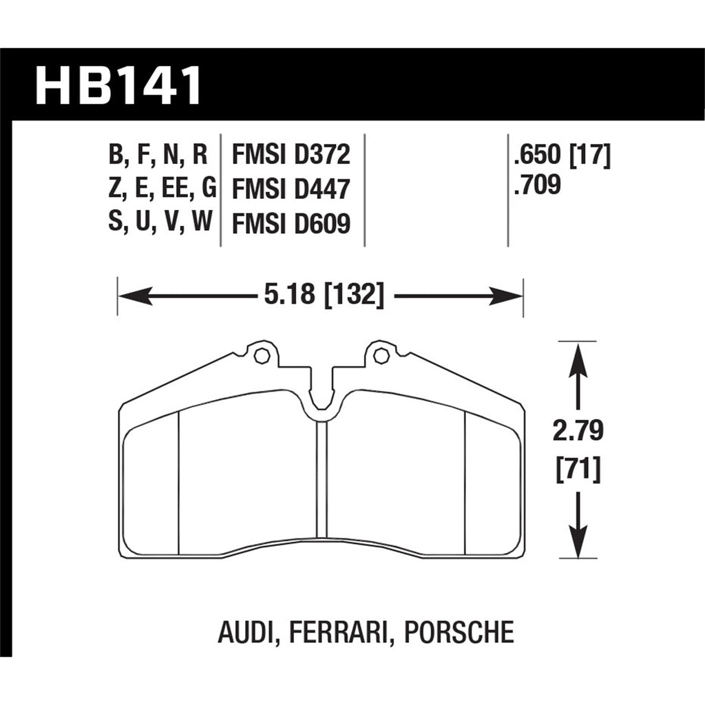 Hawk-1986-1991-Porsche-928-Cs-Dtc-30-Front-Brake-Pads