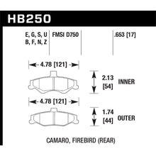 Load image into Gallery viewer, Hawk-1998-2002-Chevrolet-Camaro-Ss-5.7-Hps-5.0-Rear-Brake-Pads
