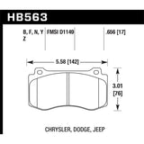 Hawk Performance HB563B.656 HPS 5.0 Disc Brake Pad