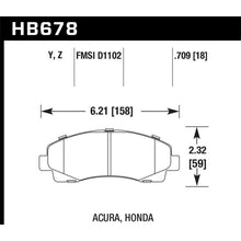 Load image into Gallery viewer, Hawk-2006-11-Honda-Ridgeline-Street-Performance-Ceramic-Front-Brake-Pads