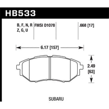 Load image into Gallery viewer, Hawk-2006-2007-Subaru-B9-Tribeca-Limited-Hps-5.0-Front-Brake-Pads
