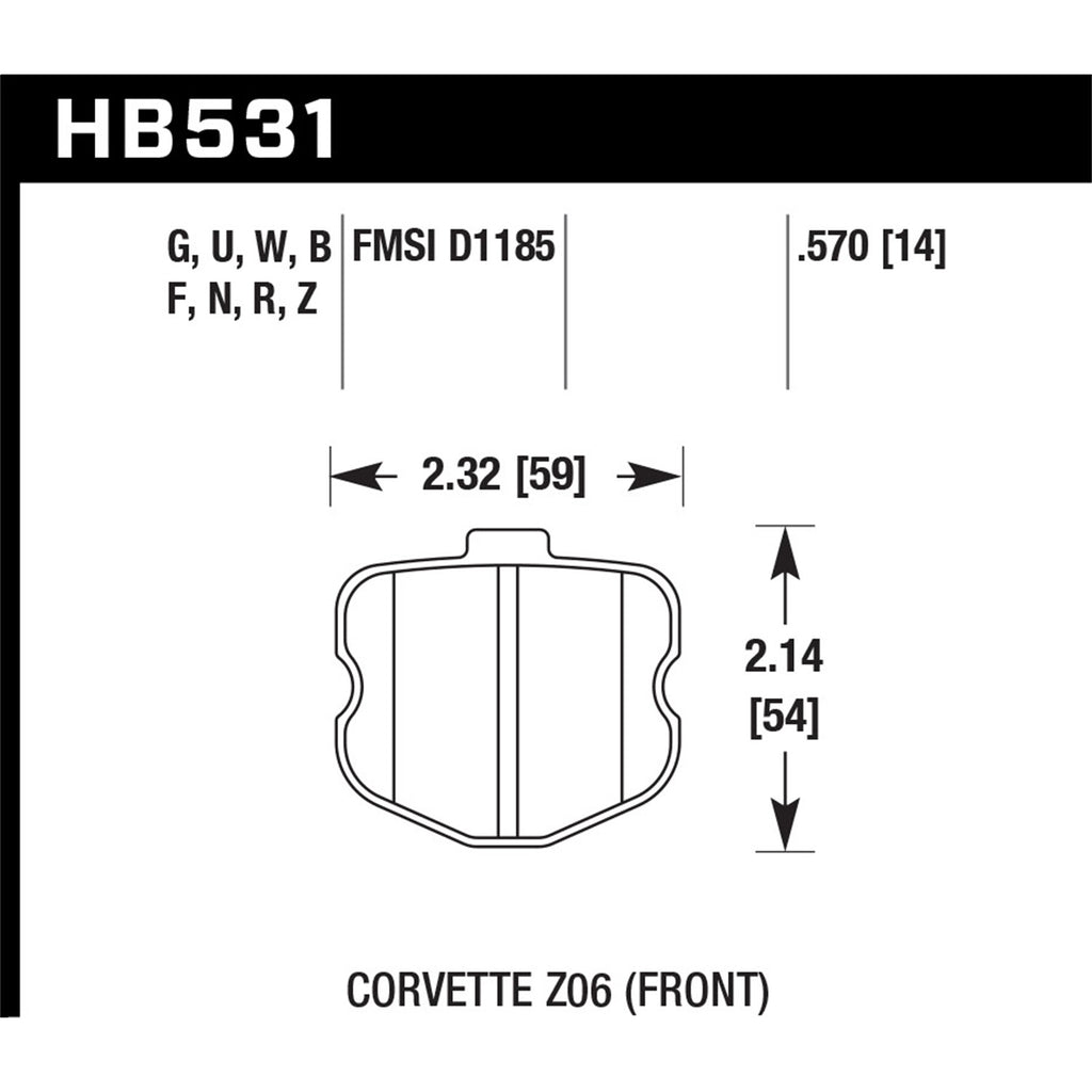 Hawk-2008-Chevrolet-Corvette-7.0L-427-Limited-Edition-Z06-(Incl.Shims-Pins)-Front-Er-1-Brake-Pads