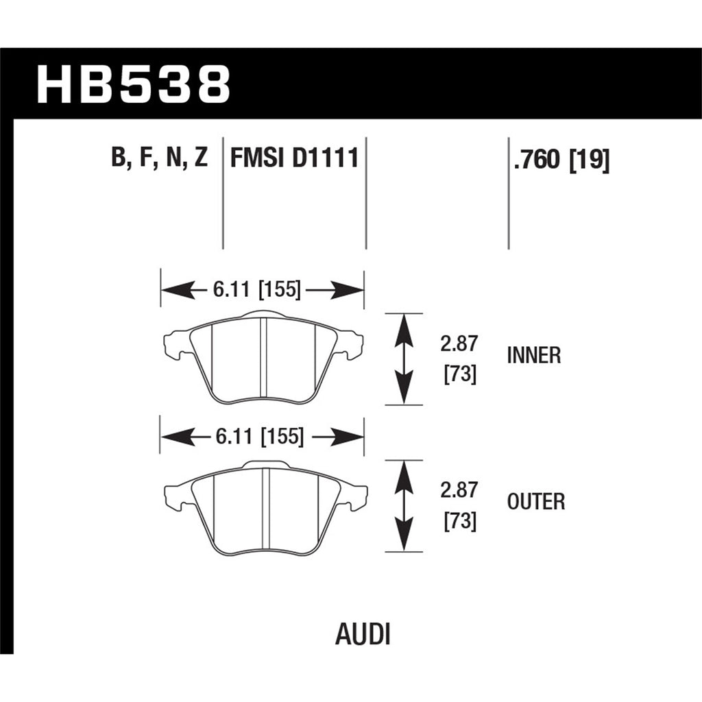 Hawk-2009-2009-Audi-A4-Cabriolet-Hps-5.0-Front-Brake-Pads