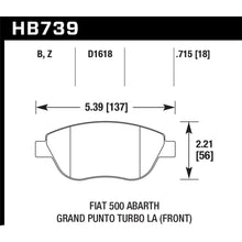 Load image into Gallery viewer, Hawk-2013-Fiat-500-Abarth-Front-Pc-Street-Brake-Pads