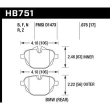 Load image into Gallery viewer, Hawk-2015-Bmw-428I-Gran-Coupe--11-16-535I--11-16-X3X4-Hps-5.0-Rear-Brake-Pads