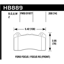 Load image into Gallery viewer, Hawk-2017-Ford-Focus-Dtc-30-Race-Front-Brake-Pads
