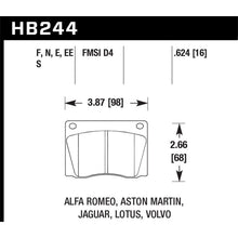 Load image into Gallery viewer, Hawk-72-74-Jaguar-Xj12--72-75-Xj6-Ht-10-Race-Front-Brake-Pads