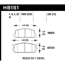 Load image into Gallery viewer, Hawk-81-85-Mazda-Rx-7-Blue-9012-Rear-Race-Brake-Pads