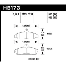 Load image into Gallery viewer, Hawk-84-87-Chevy-Corvette-5.7-Hps-Street-Front-Brake-Pads