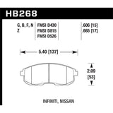 Hawk Performance HB268F.606 HPS Disc Brake Pad