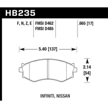 Load image into Gallery viewer, Hawk-91-96-Infiniti-G20-Nissan-240Sx-Sentra-Hp-Street-Front-Brake-Pads