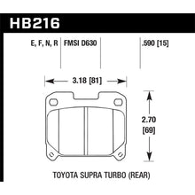 Load image into Gallery viewer, Hawk-93-98-Toyota-Supra-Tt-Hps-Street-Rear-Brake-Pads