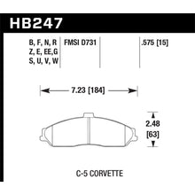 Load image into Gallery viewer, Hawk-97-06-Corvette-(Incl-C5-Z06)-Performance-Ceramic-Street-Front-Brake-Pads