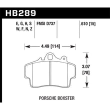 Load image into Gallery viewer, Hawk-97-08-Porsche-Boxster-Hps-5.0-Front-Brake-Pads