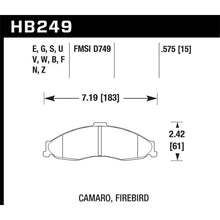 Load image into Gallery viewer, Hawk-98-02-CamaroFirebird-Hp-Street-Front-Brake-Pads