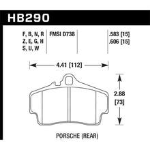 Load image into Gallery viewer, Hawk-98-10-Porsche-911--06-12-Porsche-Cayman-S-Blue-9012-Race-Rear-Brake-Pads