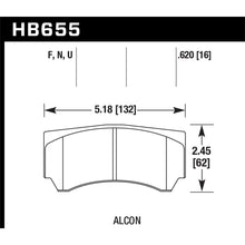 Load image into Gallery viewer, Hawk-Alcon-Rc4498x600-Race-Dtc-70-Brake-Pads