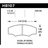 Hawk Performance HB107D.620 ER-1 Disc Brake Pad
