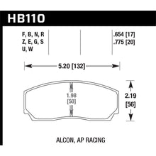 Load image into Gallery viewer, Hawk-Ap-Cp3307--Cp5040-5S4--Cp5200-(Sc250)-Caliper-Ht-10-Race-Brake-Pads