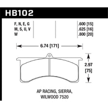 Load image into Gallery viewer, Hawk-Ap-Racing-6Wilwood-Dtc-50-Race-Brake-Pads