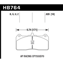 Load image into Gallery viewer, Hawk-Ap-Racing-Cp7555d70-Dtc-60-Ap-Racing-Brake-Pads