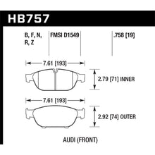 Load image into Gallery viewer, Hawk-Audi-2013-A5-Quattro--12-16-A6-QuattroA7-QuattroA8-Quattro-Hps-Front-Brake-Pads