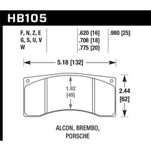 Load image into Gallery viewer, Hawk-BremboAlcon-Dtc-60-Race-Brake-Pad-Sets