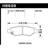 Hawk Performance HB639N.645 HP Plus Disc Brake Pad