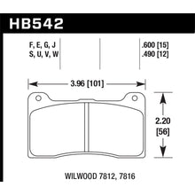 Load image into Gallery viewer, Hawk-Dtc-80-Wilwood-7816-15Mm-Race-Brake-Pads