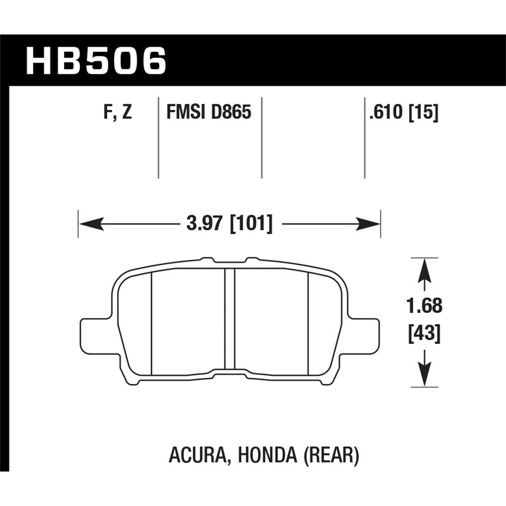 Hawk-Honda-Odyssey-Performance-Ceramic-Street-Rear-Brake-Pads